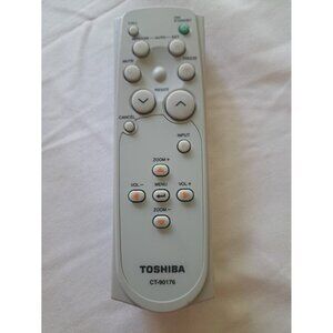 Toshiba CT-90176 Ivory White Projector Remote‎ Control for TLP-S40 T60 T60M